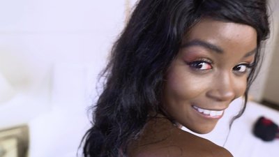 Lavish beauty is more than cheerful to film a porn scene. That babe grabs a hold of giant dick, seductively licking and deepthroating it. Cute legal